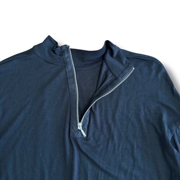 Tahari Women’s Small Black Mock‎ Neck Long Sleeve Top Stretch Viscose NWT - Picture 6 of 9